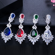 BeaQueen Luxury Royal Blue Water Drop Wedding Jewelry