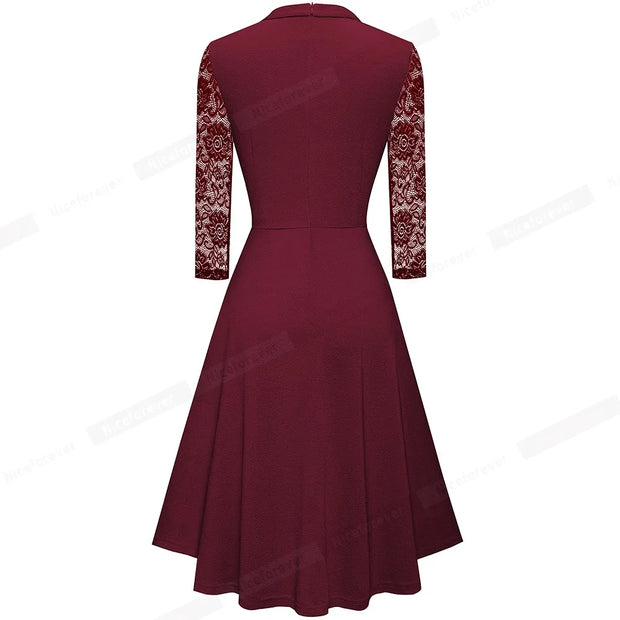 KATTY LYN Patchwork Retro Dresses