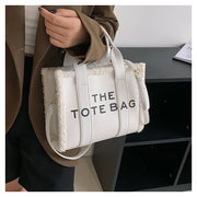 Tote Bag for Women Winter Designer Lamb Wool PU Fashion Letters Handbags Women's Luxury Shoulder Crossbody Bags Handbag Totes - Shop All Digital 