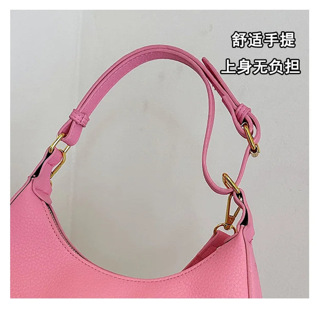 Luxury semi-circular crescent handbag - Shop All Digital 