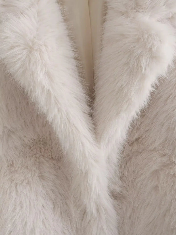 Vintage Faux Fur Winter Loose Jackets