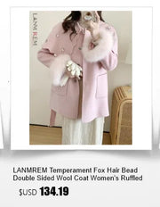 Luxury LANMREM High End Double Sided Cashmere Winter Coat - Shop All Digital 