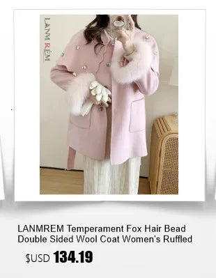 Luxury LANMREM High End Double Sided Cashmere Winter Coat - Shop All Digital 