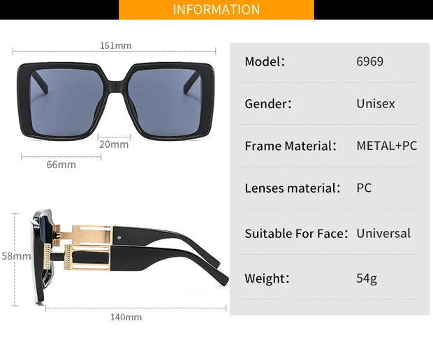 GL TRENDY Square Sunglasses - Shop All Digital 