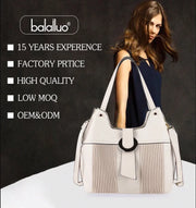 Luxury Designer Bag Tote Women Handbags Letter Shoulder Brands Soft PU Shopper Purses Spliced Color contrast Crossbody Bags - Shop All Digital 