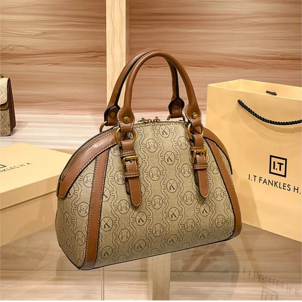 Women's handbag, fashionable and luxurious brand handbag, new 2024 high-end leather shoulder bag, designer retro crossbody bag - Shop All Digital 