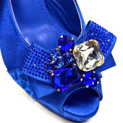 Venus Chan Nigerian Women Heel Party Shoes and Bag Set Royal Blue Colour Rhinestone Handbag Italian Design Wedding INS 2024 - Shop All Digital 