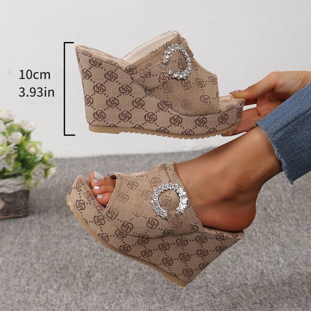 Women Sandals 2024 New Summer Platform Women Sandals Luxury Designers Women Sandals Outdoor Walking Ladies High Heels Shoes - Shop All Digital 