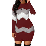 Women Elegant Long Sleeve Knit Sweater