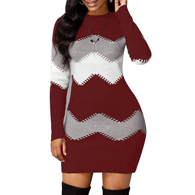 Women Elegant Long Sleeve Knit Sweater