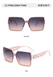 RUIAO Luxury square designer fashion big sunglasses