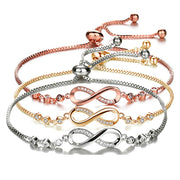 Romantic Forever Love Infinity Chain Zircon Bracelets Jewelry