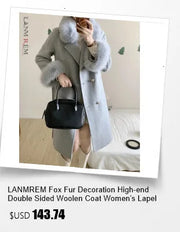 Luxury LANMREM High End Double Sided Cashmere Winter Coat - Shop All Digital 