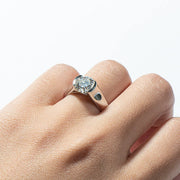 Moissanite 925 Silver Wedding Ring