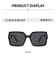 RUIAO Luxury square designer fashion big sunglasses