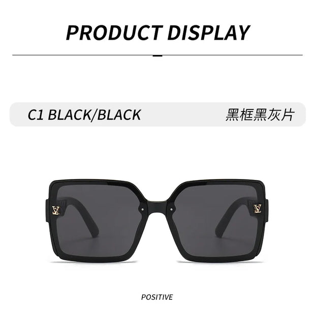 RUIAO Luxury square designer fashion big sunglasses