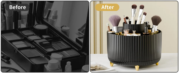 Luxury 360° Rotating Makeup Holder and Organizer