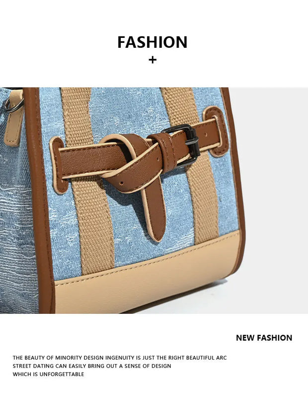 Luxury Designer Bag Tote Women Handbags Letter Shoulder Brands Soft PU Shopper Purses Spliced Color contrast Crossbody Bags - Shop All Digital 