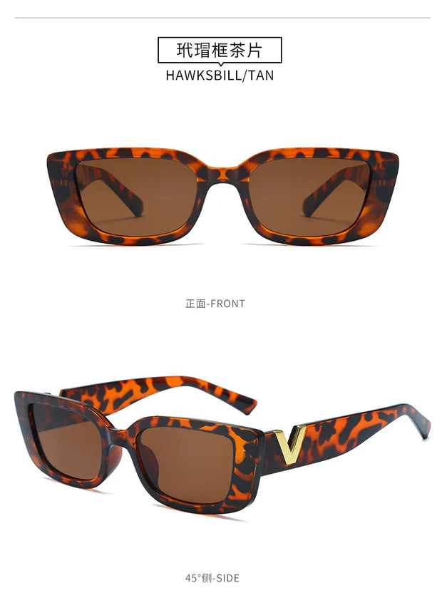 QULE V-Shaped Frame Fashion Sunglasses