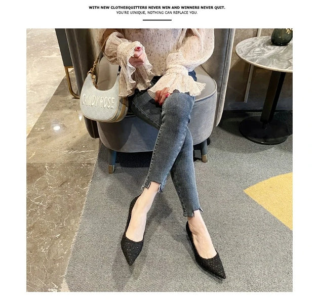 2024 New Autumn Brand Designer High Heels Luxury Pearl Crystal Bowtie White Wedding Shoes Women Pumps Thin Heeled Party Shoes - Shop All Digital 