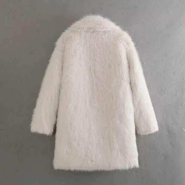 Vintage Faux Fur Winter Loose Jackets