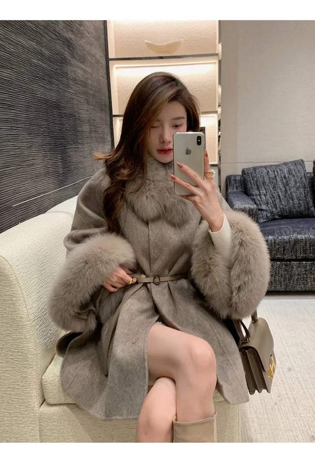 Luxury LANMREM High End Double Sided Cashmere Winter Coat - Shop All Digital 