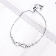 Romantic Forever Love Infinity Chain Zircon Bracelets Jewelry