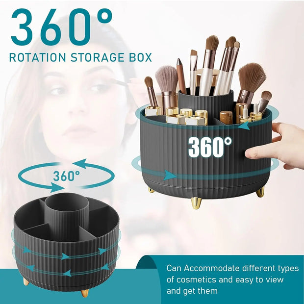 Luxury 360° Rotating Makeup Holder and Organizer