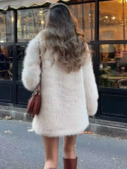 Vintage Faux Fur Winter Loose Jackets