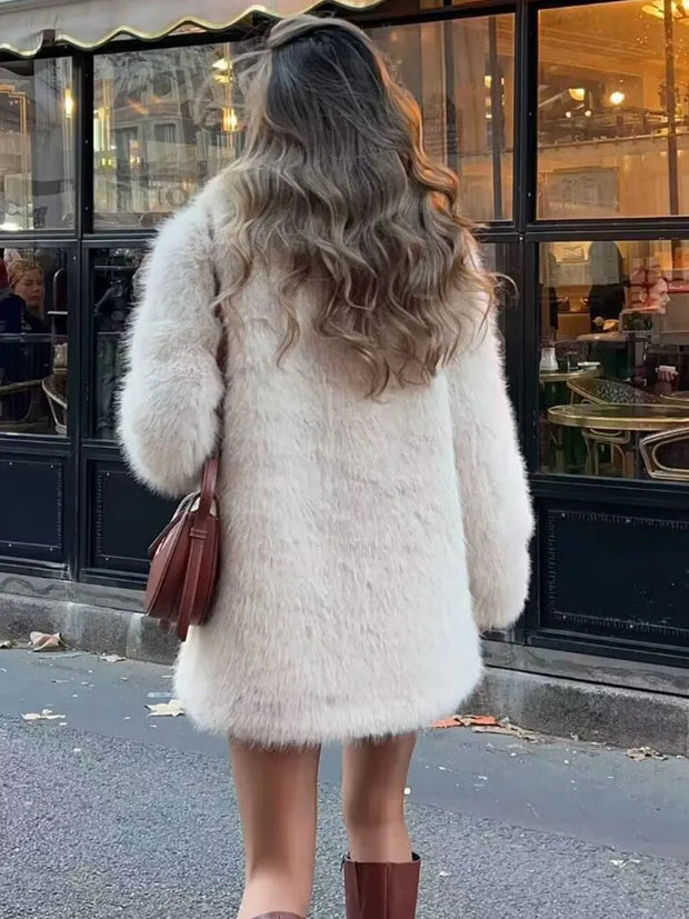 Vintage Faux Fur Winter Loose Jackets