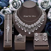 Super Luxury Cubic Zirconia Bridal Jewelry Set