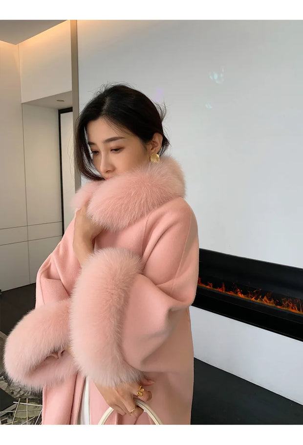 Luxury LANMREM High End Double Sided Cashmere Winter Coat - Shop All Digital 