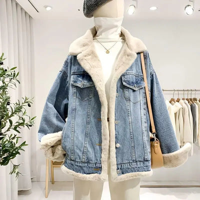 Korean Winter Jean Jacket  (Both Side)