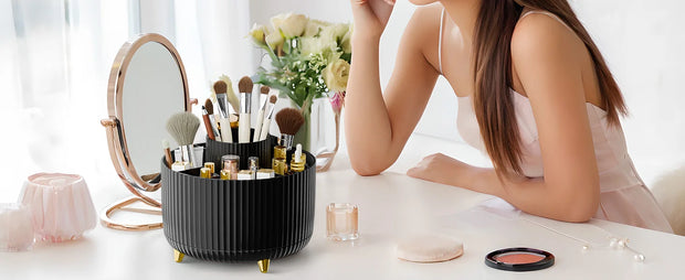 Luxury 360° Rotating Makeup Holder and Organizer