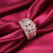 DIWENFU 18K Carat Multi Gold Ring