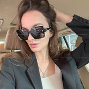 RUIAO Luxury square designer fashion big sunglasses