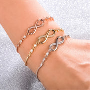 Romantic Forever Love Infinity Chain Zircon Bracelets Jewelry