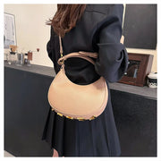 Luxury semi-circular crescent handbag - Shop All Digital 