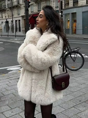 Vintage Faux Fur Winter Loose Jackets