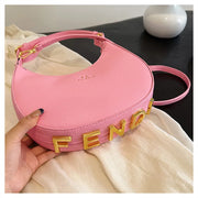 Luxury semi-circular crescent handbag - Shop All Digital 