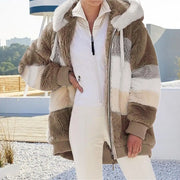 Trendy Lady Autumn Jacket Fluffy Winter Jacket