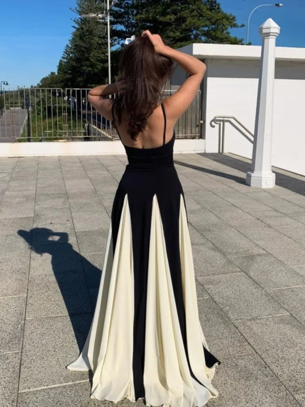 Elegant Backless  Sling Dress