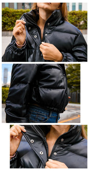 Stylish Winter Thick Warm Leather Jacket