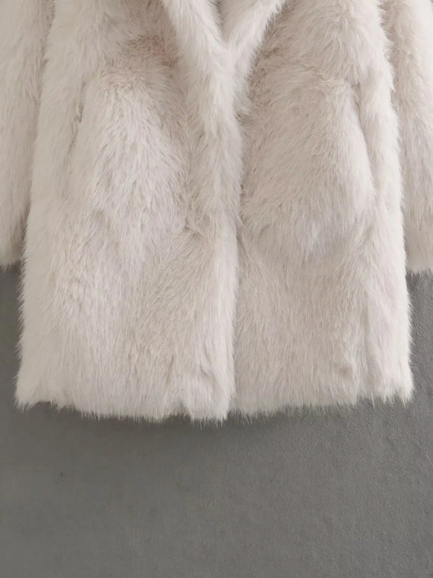 Vintage Faux Fur Winter Loose Jackets