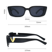 QULE V-Shaped Frame Fashion Sunglasses