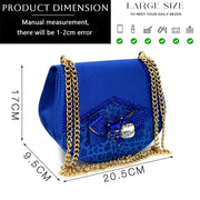 Venus Chan Nigerian Women Heel Party Shoes and Bag Set Royal Blue Colour Rhinestone Handbag Italian Design Wedding INS 2024 - Shop All Digital 