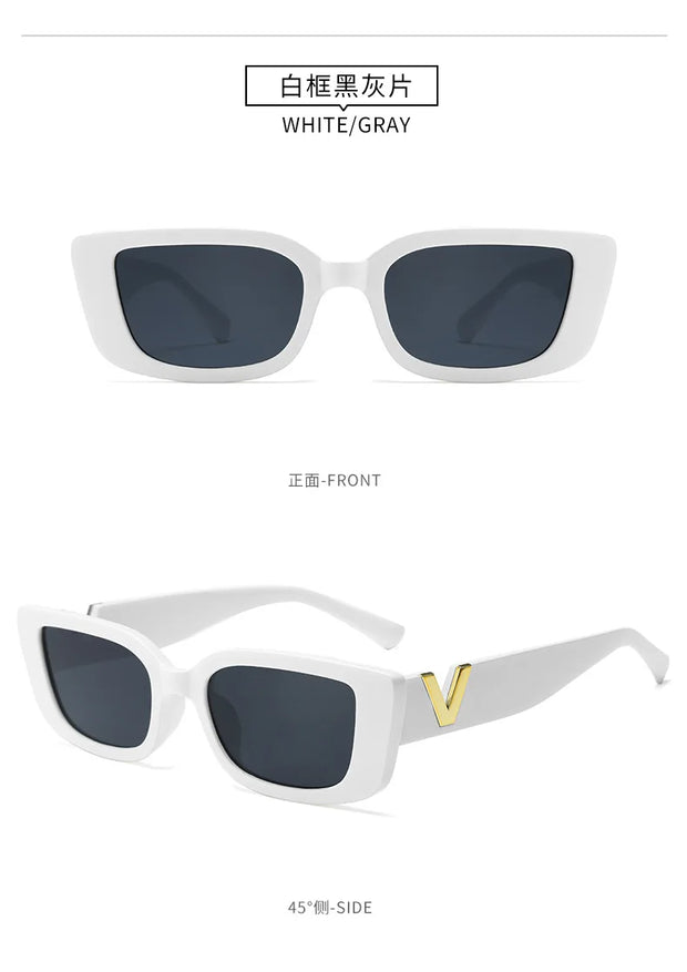 QULE V-Shaped Frame Fashion Sunglasses