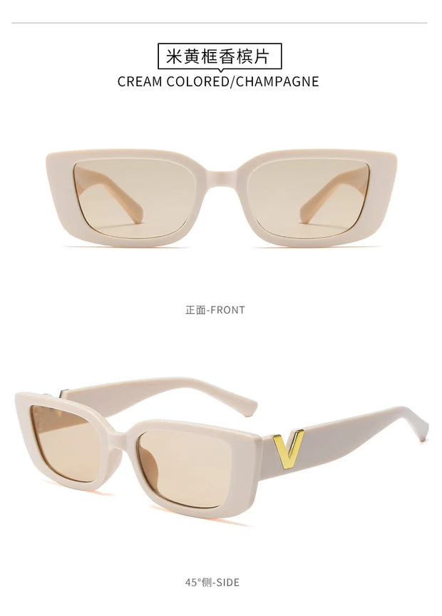 QULE V-Shaped Frame Fashion Sunglasses